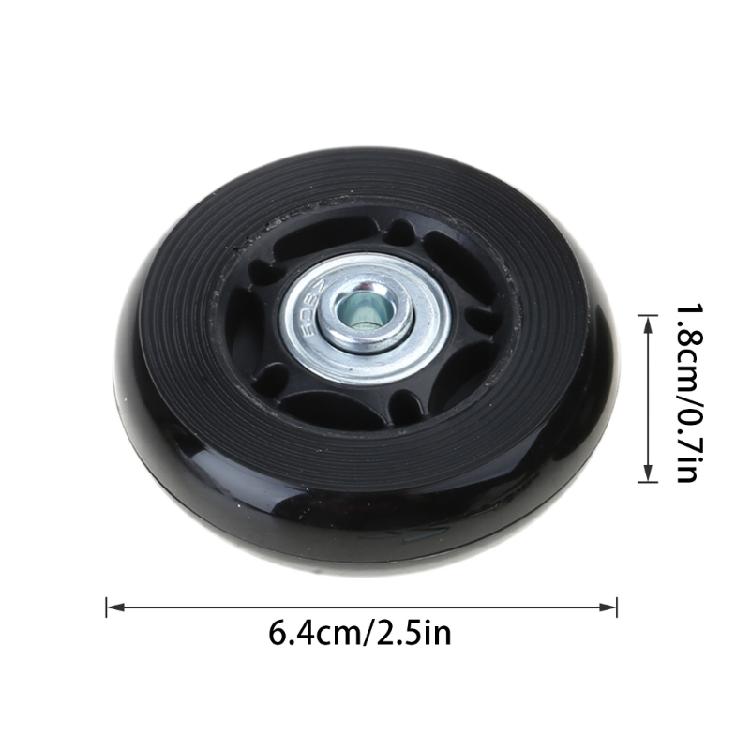 Suitcase Roller Casters Heavy Duty Wheel SilentWheel Flexible Swivel Wheel