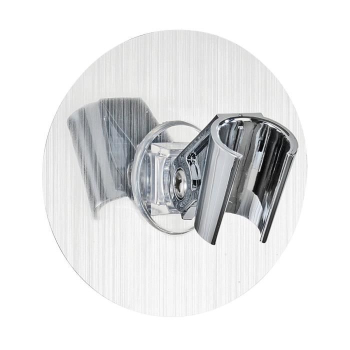 Support pommeau de douche - WENKO - Osimo - Fixation sans perçage - Plastique - Chromé