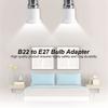 4/10/20/50pcs B22 to E27 Bulb Adapters Bayonet Lamp Base to Screw E26 E27 Bulb Holder Converter Two-Pin Socket to Edison Base