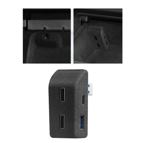 Tesla Model 3/Y Glove Box USB Y-Splitter Console Extender.