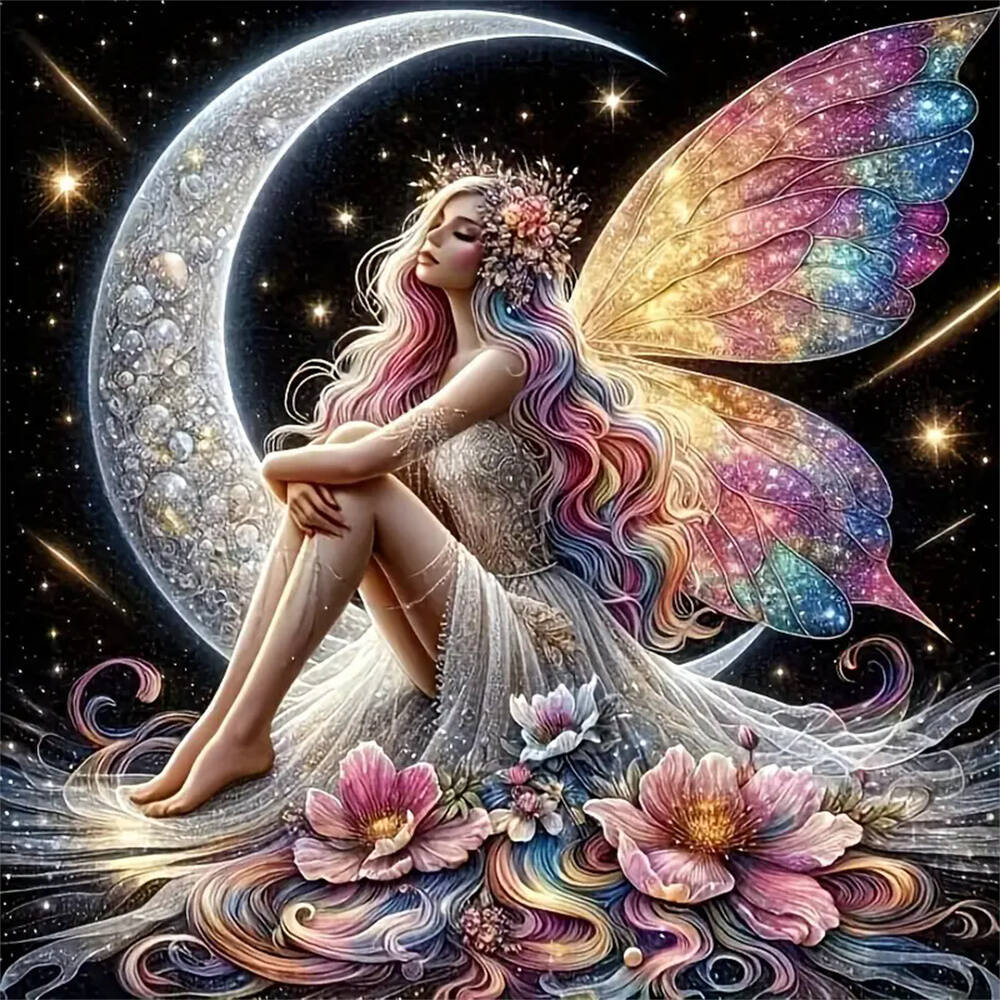 

Набор для алмазной вышивки Портрет женщины-духа Полная круглая алмазная мозаика Украшение для дома Современный Round 50x50cm