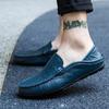 Summer Fashion Men Loafers Italian Casual Luxury Brand Men Shoes Genuine Leather Moccasins Light Breathable Slip On Boat Shoes