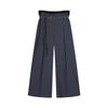 LAP Elastic Waistband Belted Pants Set Ar2Wp563