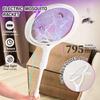 Telescopic Electric Mosquito Swatter Rechargeable Household Mosquito Repellent Wall Mount,Handheld,Stand,Telescopic 6 In 1