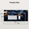 Large 3D Geometric Mouse Pad MM Desk Mat Non-Slip Rubber Computer pad for PC Gaming accessories Office Home work carpet