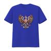 Patriotic Polish White Eagle Folk Art Floral Print Casual T Shirt vintage Washed Unisex Breathable Versatile homme graphic