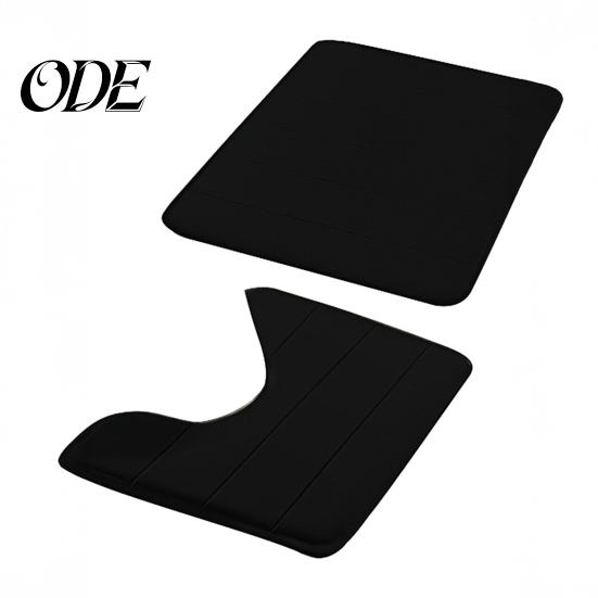 Coral Velvet Bath Mat 2Pcs/Set Bathroom Floor Non-Slip Bottom 40x60cm Durable 40x50cm U-Shaped Square Pad Absorbent Rug