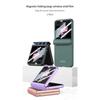 Funda rígida de PC con bisagra magnética para Samsung Galaxy Z Flip 6, 5 y 4, a prueba de golpes y con protector de pantalla pequeño.