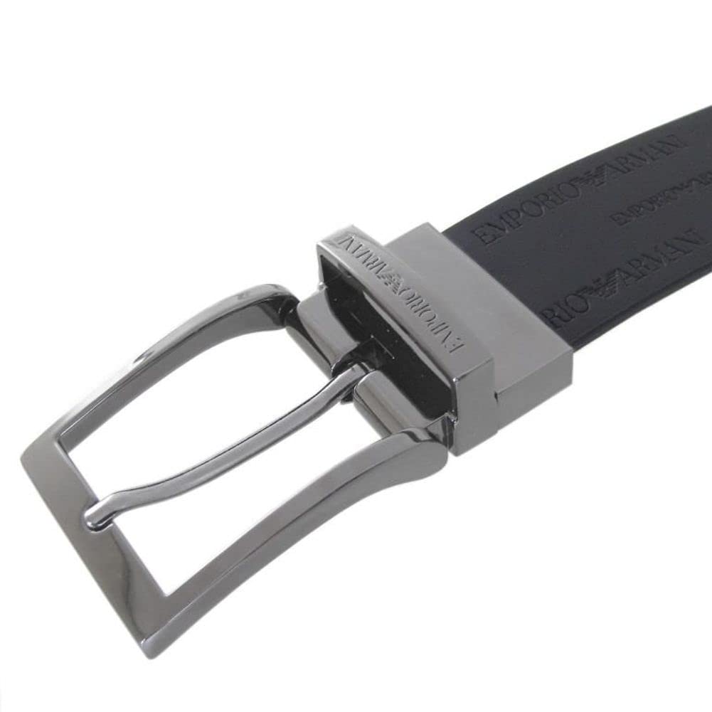 Emporio Armani Stringa System Y4S426 YTU5J 88045 [Emporio Armani] Belt, 3.5cm Wide, Men's, Compatible, Reversible, Black,
