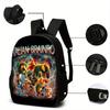 3 Stück Tralalero Tralala Rucksack Tungtung Sahur Hirnfäule Kinder Schultaschen Kinder Outdoor Rucksack Reise Anime Rucksack Geschenk