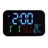 WiFi Smart Clock Thermometer Luftfeuchtigkeit Digitaluhr Wecker Datum Wochentag Kompatibel mit Smart App Fernbedienung Großes Display Helligkeit