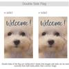 susiyo Bichon Dog Garden Flag 12''x18'' Seasonal Outdoor Flags & Banners Polyester Double-Sided Large Yard Flag Inch for Home Décor Lawn Patio