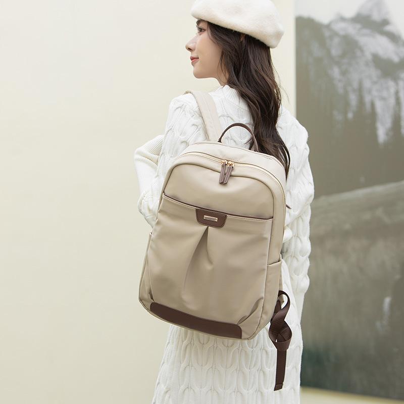 Oxford Cloth Lightweight Short Trip Travel Bag Backpack for Women Spring Summer Secondary School Bag