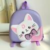 Cartoon Kindergarten Children's Schoolbag, Cartoon Cat Hard Shell Bag, Fashionable and Lightweight Children's Shoulder Trendy Bag