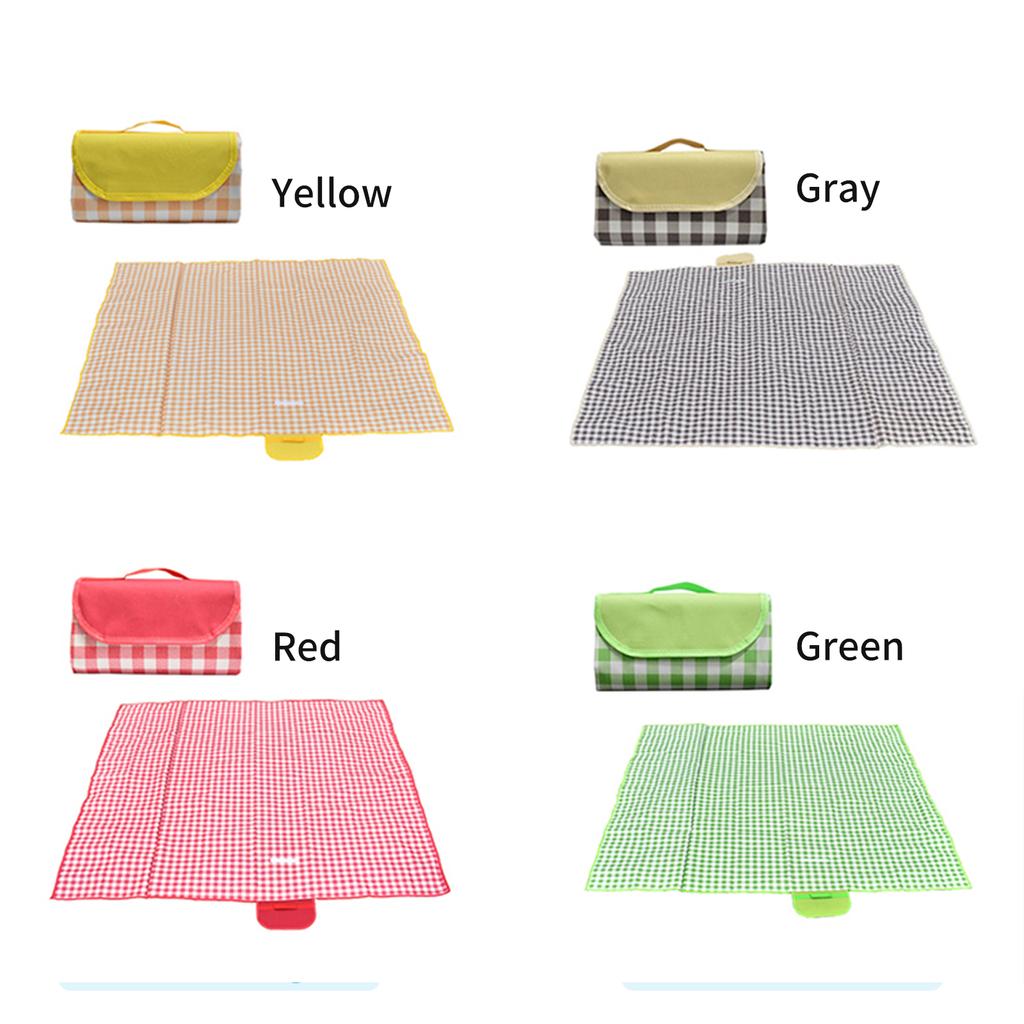 6.5 X 6.5 FT Picnic Blanket Outdoor Extra Large Folding Picnic Mat Waterproof Sandproof Garden