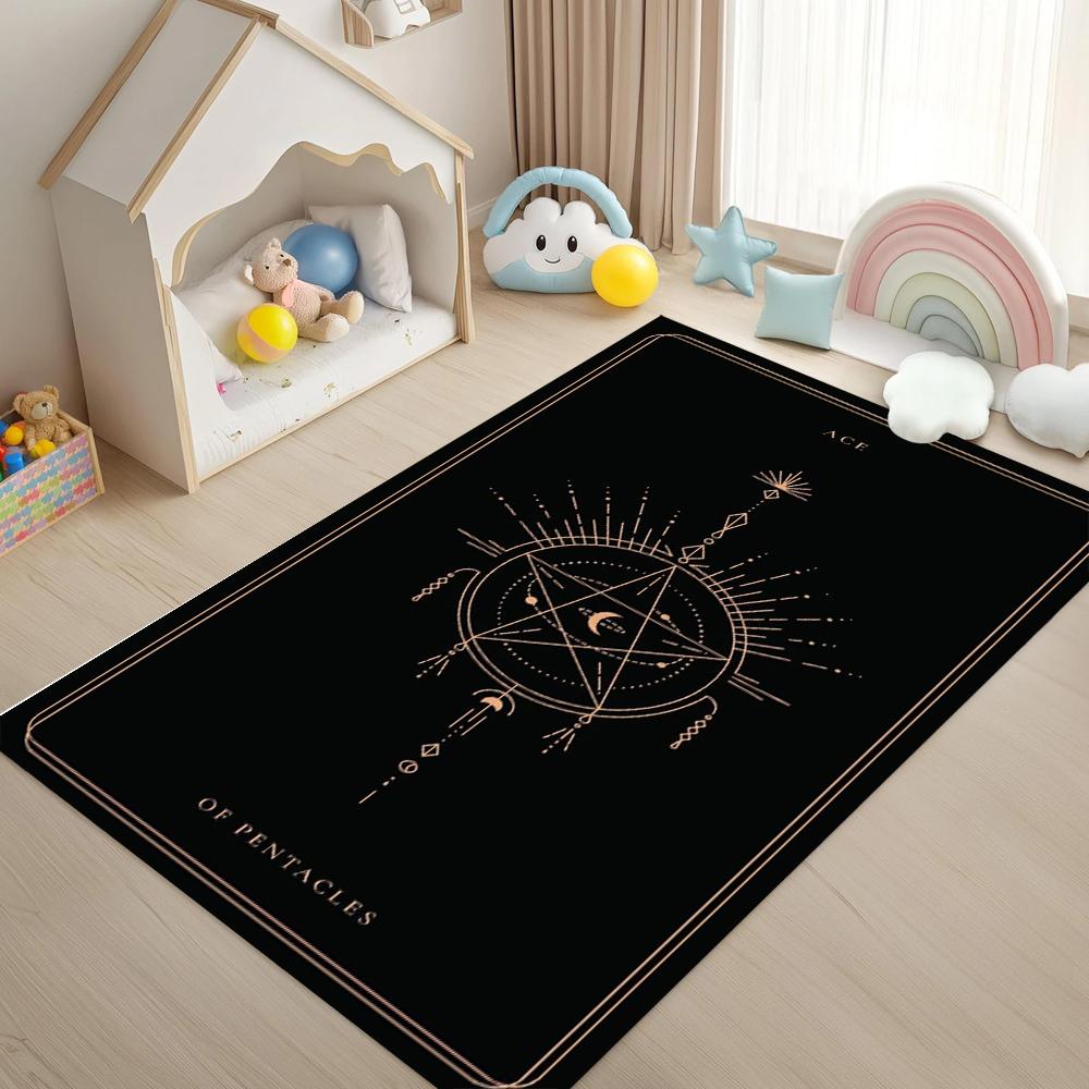 

Tappeto vintage Star Moon Mysticism Tappeto bohémien per soggiorno Arredamento camera da letto Lounge Tavolino Tappetino Tappetino yoga Tappetino 40x60cm