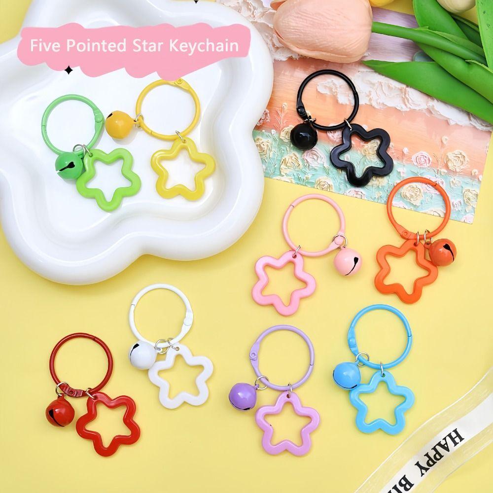 

Gift Five-Pointed Star Keychain Ornament Schoolbag Pendant Cute Keychain Pendant