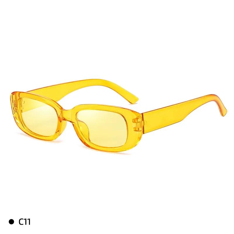 New Vintage Oval Sunglasses Woman Luxury Brand Small Rectangle Sun Glasses Female Small Ellipse Eyewear Uv400