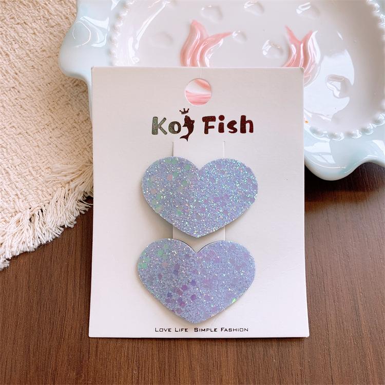 Children's Star Hairpin Sequined Love BB Clip Little Girls Bangs Side Clip Hairpin Hair Clip Barrettes Headwear Hair Accessories