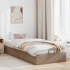 Ottoman Bed Without Mattress Cappuccino Brown 90x200 Cm Faux Leather