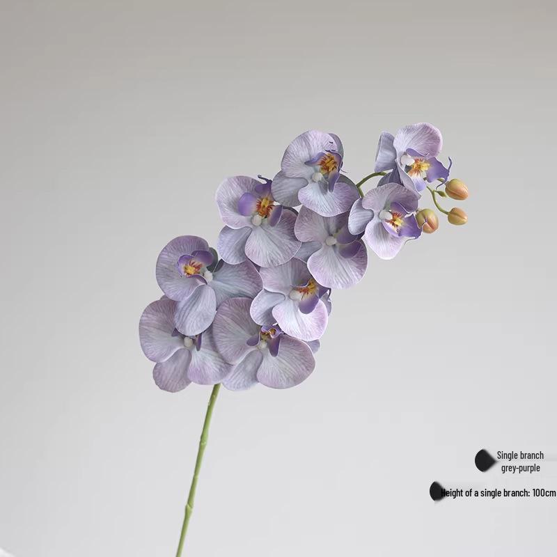 Große 9-Kopf Phalaenopsis Orchidee Künstliche Blume für Hotel- oder Wohnzimmerdekoration