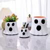 Halloween Carnival Accessory Ghost Candy Bucket Decor, Planter Vase Cute Resin Storage Container Bucket, Bowl for Indoor Outdoor Home Display