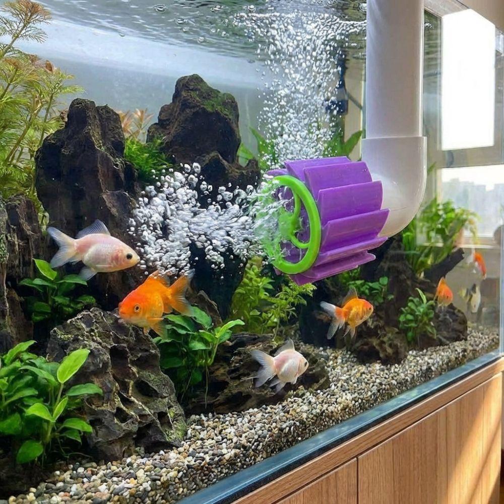 20/25/32 MM Tank Outlet Water Flow Diffuser Fan Aquarium Rotary Pump Head  Fish Tank Filtration