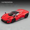 1/32 Ferrari SP3 Daytona Legierung Sportwagen Modell Druckguss Metall Rennfahrzeuge Automodell Sound Licht Simulation Sammlung Kinderspielzeug Geschenk