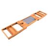 Bamboo Bathtub Tray Simple   Retractable Bathtub Rack Shelf for Home Bathroom