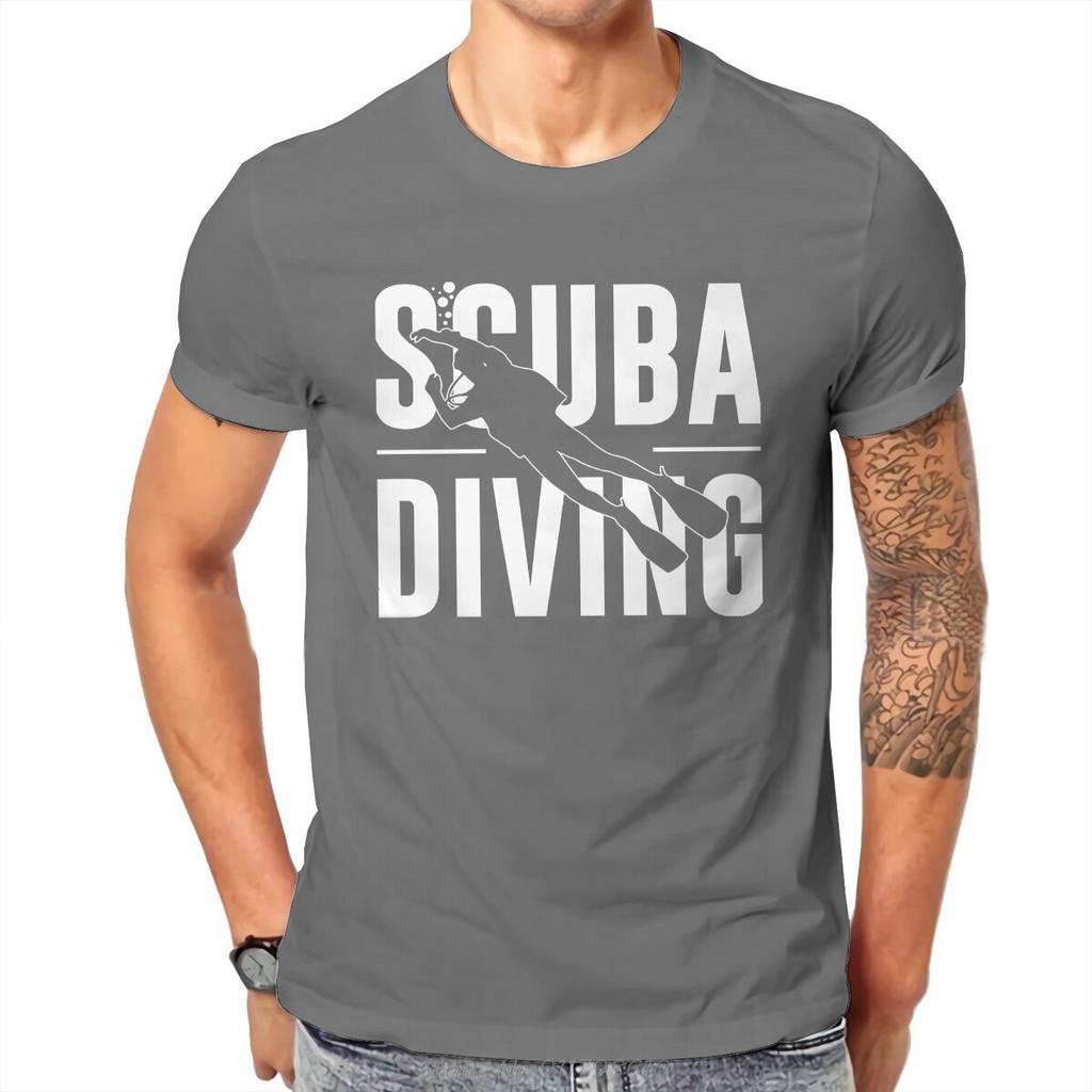 Dive Scuba Diving TShirt Men Apparel With A Suba Diver Soft Tees Summer Cotton T Shirt Hip Hop T-shirt Streetwear
