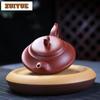 210ml High-end Yixing Purple Clay Teapots Handmade Pot Raw Ore Dahongpao Mud Kettle With Infuser Zisha Tea Set Tableware Craft