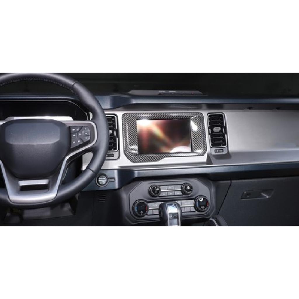 Auto Mittelkonsole GPS Navigationspanel Rahmen Zierleiste Abdeckung Für Ford Bronco -25