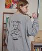 CPGN STUDIO Layered Cat Embroidered Sweatshirt Gray