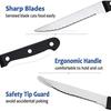 Stainless Steel Steak Knife Set Kitchen Knife Cutter Tools Utility Knife BBQ Knife Bread Steak Knives