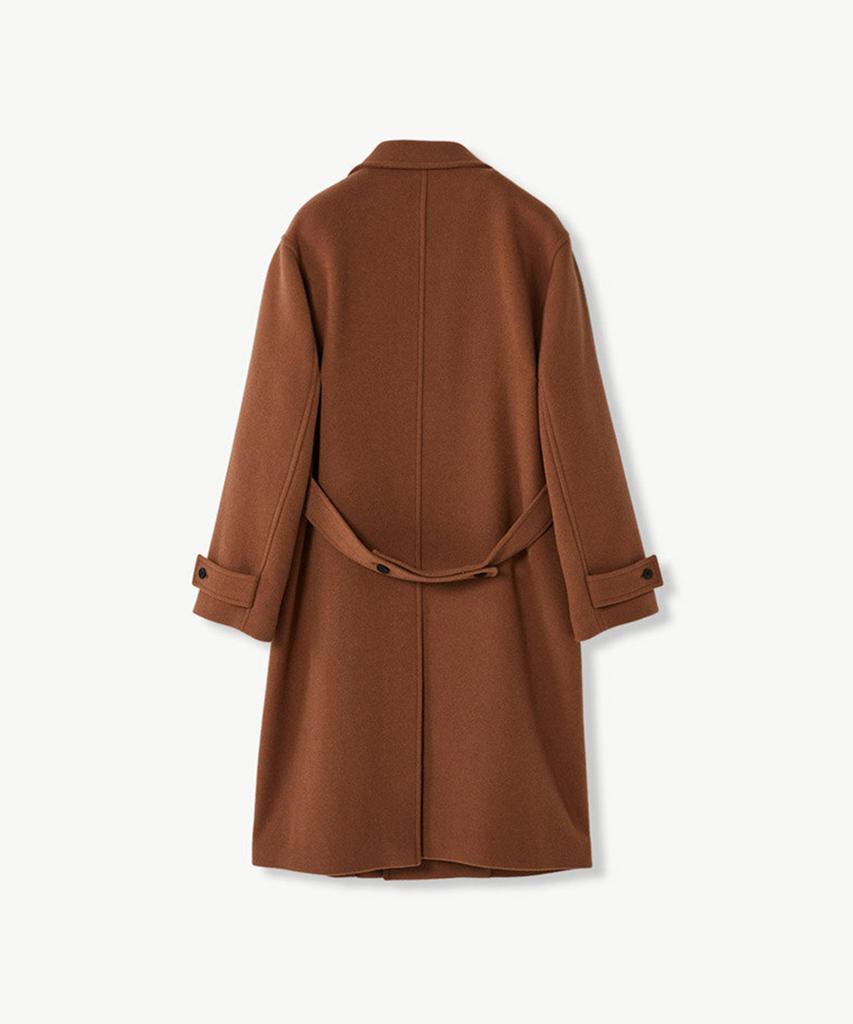 STCO Double-Breasted Wool Coat Brown (Oversized)_Sctud74Osh