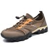 2025 summer breathable mesh men's shoes sports and leisure shoes men's mesh creek walking shoes non-slip outdoor hollow shoes