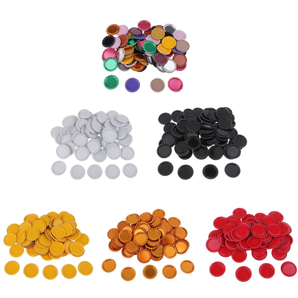 Metall Decorative Flaschenverschluss DIY Heimornament Flache Harze für Schleifen Bastelzubehör für Halskette Armband