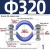 304 Stainless Steel Pipe Clamp: Thickened Clamp for Electric Pole Bracket