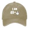 Happy 50Th Birthday I Am 49 Plus 1 Middle Finger Baseball Cap Trucker Cap Hat Men Women Hats Outdoor Sun Protection Fishing