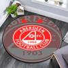 Aberdeen FC pattern round rug,Carpet Rug for Living Room Bedroom Playroom ,Non-slip Floor Mat,Holiday Gifts and Birthday Gifts.