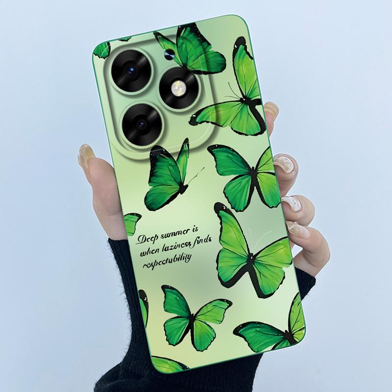 For itel S23 Plus Phone Case S681LN Cover Fashion Simplicity Oil Painting Floral Soft Liquid Silicone Shell For itel S23+ Fundas