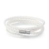 WOSTU Bracciale Wrap in Pelle PU Bianca di Alta Qualità 60CM Con Chiusura Magnetica Gioielli Per Donne Uomini Unisex Moda Pulseira XCJ0063