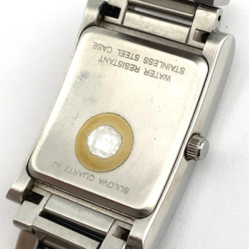 Used [Used] BULOVA 96B79 quartz watch body silver color