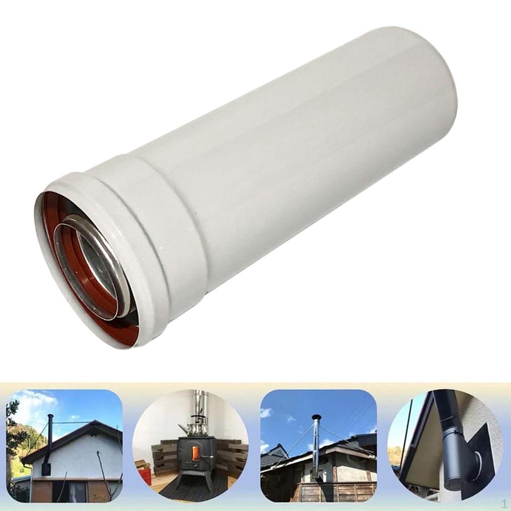 Boiler Exhaust Pipe Chimney Box Straight Parts Hiking, Camping, Winter Heater Vent Stove Tents
