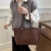 Women's Bag Large Capacity Soft Leather Tote Bags Casual Versatile Shoulder Handbag Winter Versatile Commute Bag