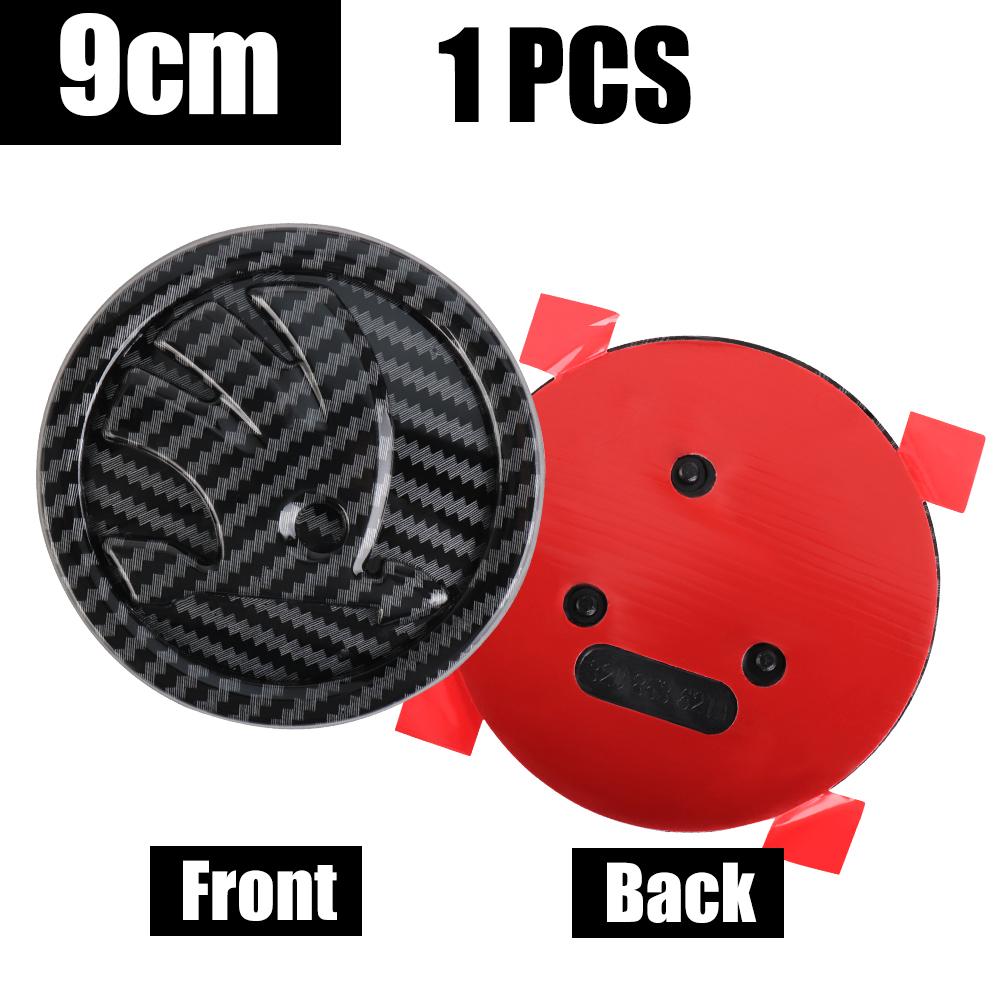 2026 Fierbinte 8/9/10cm Emblema Fibra de Carbon Capotă Față Mașină Autocolant Logo Portbagaj Spate Pentru Skoda Octavia Karoq Skoda S VII Fabia Kam