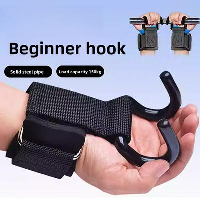 Gancho Duplo Fitness Gancho de Potência Barra Horizontal Suspensa para Barra Fixa Protetor de Pulso Gancho de Aderência Luva Cinto Deadly Pull Cinto de Potência Lombar