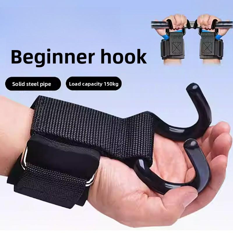 Dubbelkrok Fitness Power Hook Pull-up Hängande Horisontell Stång Handledsskydd Greppkrok Handskbälte Dödligt Dragbälte Lumbar Power Belt