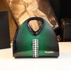 Marken Mode Diamantbesetzte Knödeltasche Leder Handtasche Mittleres Temperament Muttertasche Ausländischer Stil Umhängetasche