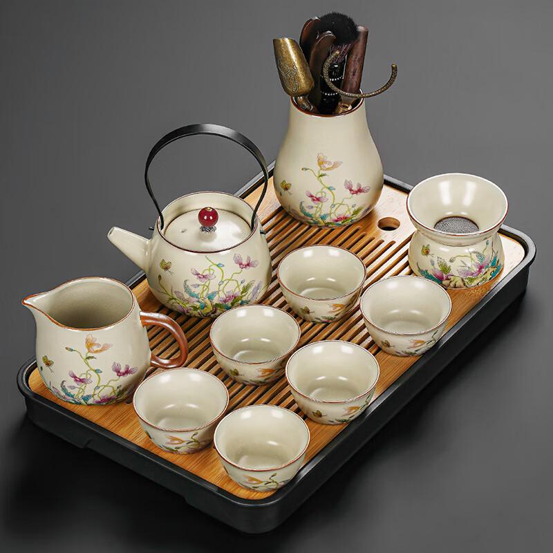 Lainuo Ru Kiln Poppy Tea Set